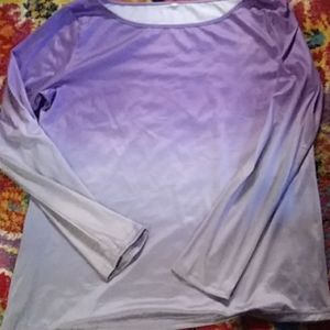 NWOT long sleeved ombre shirt
